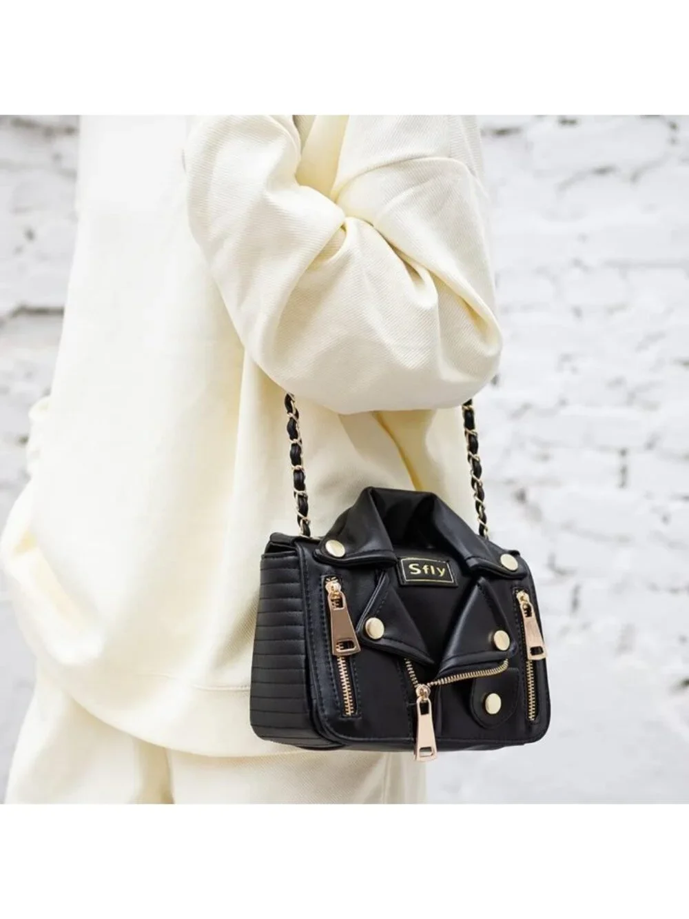 Chic Women's Leather Satchel Bag with Chain Strap | Stylish Crossbody & Evening